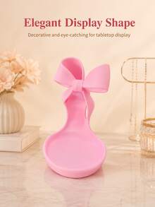 High Heel Shaped Jewelry Tray, Pink Jewelry Storage Box; Multi-Functional Storage For Rings, Earrings, Bracelets And Necklaces; Fashionable And Cute Design, Perfect For Placement On Vanity, Nightstand Or Bedroom; Elegant Jewelry Display Tray - Multicolor - View 8