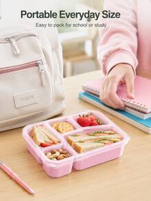 Leak-Proof Bento Box - Reusable Food Storage Container With Lid (Microwave, Freezer And Dishwasher ), Ideal For Restaurant, Work, School And Picnic, Perfect Gift For Foodies And Busy Professionals - A - View 5