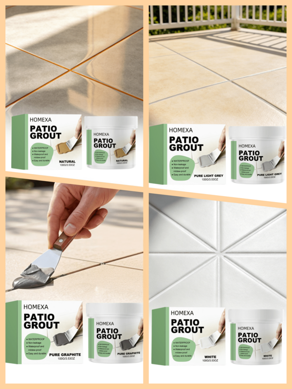 Multi-Color Tile Grout, Suitable For Filling Various Tile Gaps, Blocks Water Seepage Into Tile Joints And Enhances Overall Decorative Effect. Perfect For High-Moisture Spaces Like Kitchen And Bathroom And Various Tile Gap Renovation And Remodeling