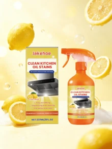 jakehoe 1pc/120ML/237ML Powerful Kitchen Degreaser Cleaning Spray, No Disassembly Required, One Spray To Remove Heavy Oil, Lemon Scent To Eliminate Odors, Heavy Oil Stains & Daily Oil Residue One-Stop Cleaning, Home Cleaning Essential - Liquid - View 10