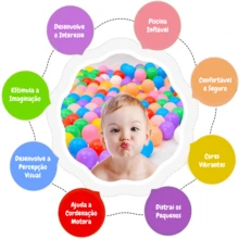Bag Of Colorful Balls For Children's Pool 50 Units - 50個藍球 - 查看 5