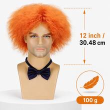 Orange Bob Wig Women Short Straight Cosplay Wig 6 Inch Synthetic Hair Halloween Costume Party Wig Side Part Short Wig For Women - Burnt Orange - View 6