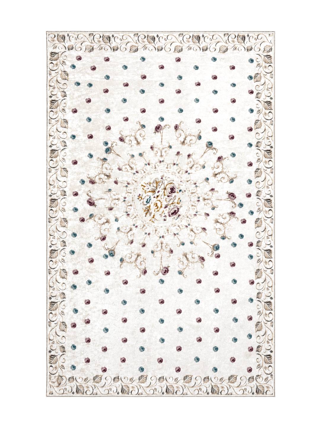 Vicenza Machine Washable Non-Slip Decorative Modern Vintage Kitchen Runner Hallway And Living Room Rug - Chocolate Brown - View 2