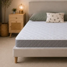 eXtreme Comfort Spring Coil Diamond Grey Essentials Mattress Foam Free Spring Coil, Plush Feel, Cool Touch Plus Sleep Surface, 20cm Deep, Grey, Maximum Value - Grey - View 4