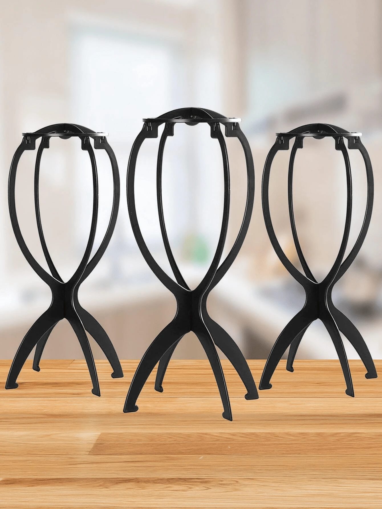 Foldable Multi-Functional Wig Stand, Portable And Durable Travel Wig Display Mannequin Head, Stable Base, Foldable Design, Suitable For Various Wig Types And Hat Storage, Room Decor