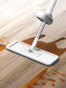 Hands-Free Flat Mop With Dual-Sided Squeegee And Water-Wringing System, Long Handle Extendable Floor Cleaning Mop, Dry And Wet Use Microfiber Mop Pad - Multiple Styles - View 3