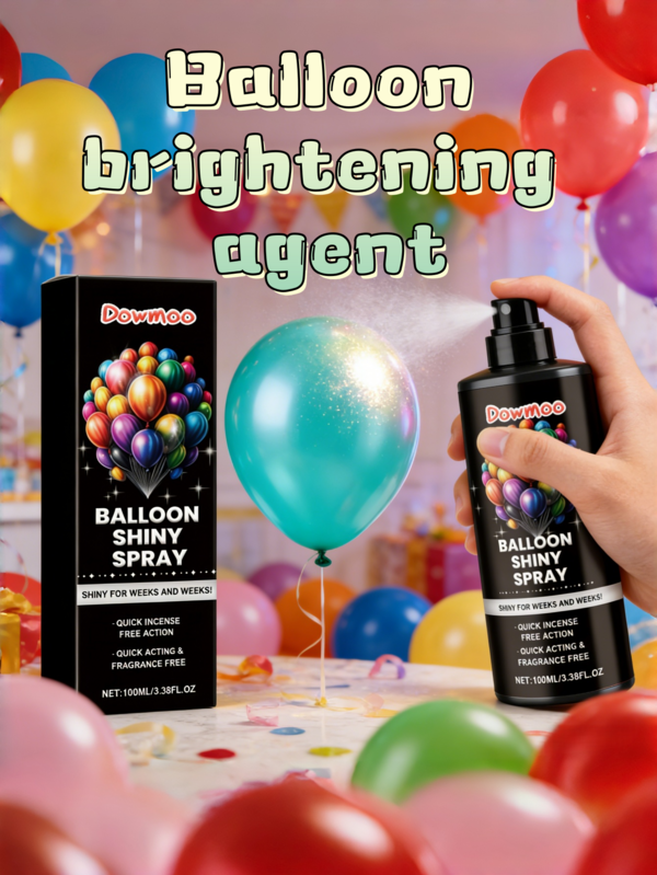 Potenciador de Brillo para Globos - Spray de Pulido y Brillo de Larga Duración, Mejora el Brillo de la Superficie para un Acabado talla grande Suave y Fino, Aumenta el Brillo y la Atmósfera de los Globos, Hace que los Globos Sean talla grande Brillantes, Adecuado para Festivales, Bodas y Fiestas de Cumpleaños (Estilos Nuevos y Antiguos Enviados al Azar)