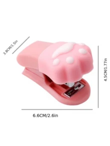 2 Sets Creative Portable Mini Stapler Set, Cute Small Handheld Stapler For Students And Office Supplies - Multicolor - View 7