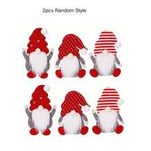 2/6/12pcs Christmas Faceless Old Man Cutlery Storage Bag Set, Holiday Tableware Knife & Fork Decoration Set, Home Gathering Hotel B&B Party Tabletop Decor, Festive Atmosphere Decorative Ornament - Multicolor - View 12