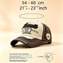 1pc Letter-Stitched Baseball Cap Made Of Breathable Material, Suitable For Outdoor Activities. It Has An Adjustable Design And Is Suitable For - Multicolor - View 10