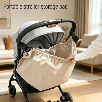 Tas Gantung Penyimpanan Kapasitas Besar Serbaguna untuk Kereta Dorong & Ranjang Bayi, Aksesori Penting untuk Ibu yang Aktif dan Bebas Genggam