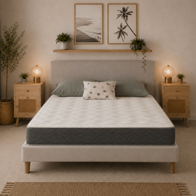 Starlight Beds WaveFlex Hybrid Mattress - 18cm Deep, Plush Feel, Memory Foam & Innerspring Support, Breathable Cooltouch+ Sleep Surface, Reliable Comfort For A Restful Night's Sleep