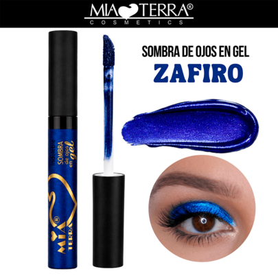 MIA TERRA COSMETICS Long-Wear Gel Eyeshadow With Gloss Applicator For Elegant, Lasting Makeup