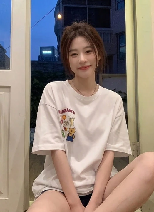 Women T-Shirts - 白色 - 查看 1