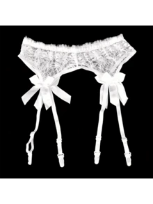 1 chiếc đai garter ren nơ mỏng gợi cảm, quyến rũ - Nhiều màu - Xem 8