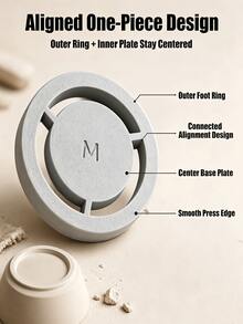 Ceramic Foot Ring Tool - Pottery Foot Mold, Ceramic Clay Base Aligner, For Uniform Foot Pressing Of Pottery Bowls, Cups And Wheel-Thrown Projects - Multicolor - View 7