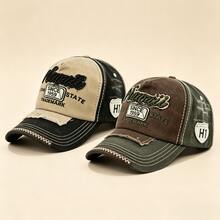1pc Letter-Stitched Baseball Cap Made Of Breathable Material, Suitable For Outdoor Activities. It Has An Adjustable Design And Is Suitable For - Multicolor - View 9