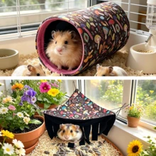 Hamster And Guinea Pig Tunnel, Small Pet Tunnel And Pipe, Soft Wool Small Animal Tunnel Tube And Mat As Well As Corner Hideout Cage Accessories, Suitable For Guinea Pigs, Rabbits, Ferrets, Chinchillas, Hedgehogs, Etc. - View 50