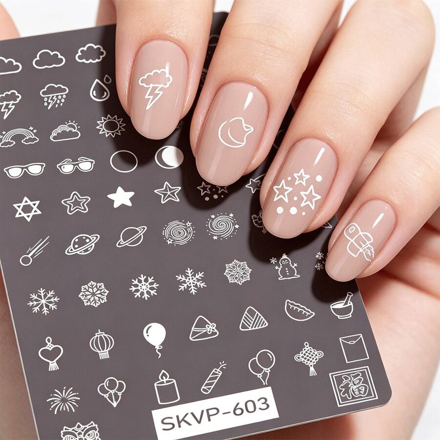 Nail Art Stamping Gel Set, Complete Nail Design Tools, Ideal For Nail Enthusiasts, Full Kit For Nail Art Transfers