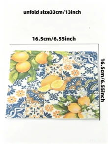 20pcs/40pcs/60pcs/80pcs/Lemon Party Napkins, Disposable Paper Napkins, Yellow Birthday Party Decoration Napkins, Suitable For Daily, Holiday, Summer Party, Wedding Table Decor And Scrapbooking - Multicolor - View 4