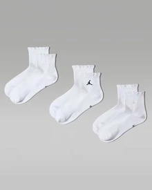 Jordan Everyday Women's Quick-Dry Lace Versatile Sports Socks (3 Pairs) IR0597-901 - White - View 1