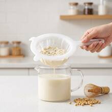 1/3pcs Plastic Food Strainer With Dual Handles - Fine Mesh Nylon Filter, Suitable For Soy Milk, Coffee, Juice, Kitchen Essentials, Kitchen Strainer Set With Fine Mesh, Essential Kitchen Tool For Baking And Cooking Prep, Christmas Kitchen Gift Idea - Multicolor - View 10