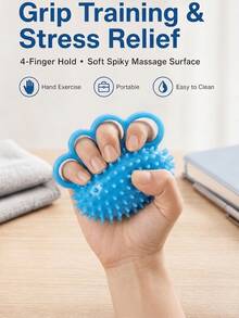 Grip Strength Ball, Home And Office Stress Relief Finger And Grip Strength Training Ball, Finger And Palm Strength Trainer, Suitable For Gym Workout, High Elasticity Non-Slip, Portable For Anytime Use - Multiple Styles - View 1