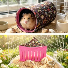 Hamster And Guinea Pig Tunnel, Small Pet Tunnel And Pipe, Soft Wool Small Animal Tunnel Tube And Mat As Well As Corner Hideout Cage Accessories, Suitable For Guinea Pigs, Rabbits, Ferrets, Chinchillas, Hedgehogs, Etc. - View 51