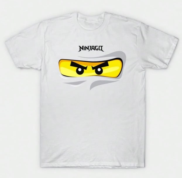 N-Injago N-Inja Eyes Graphic Cotton T-Shirt - White - View 13