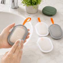 5pcs Set (4 Soap Foaming Nets With Hanging Rope + 1 Portable Storage Box) Bathroom Soap Foaming Bag With Portable Box - Multicolor - View 2