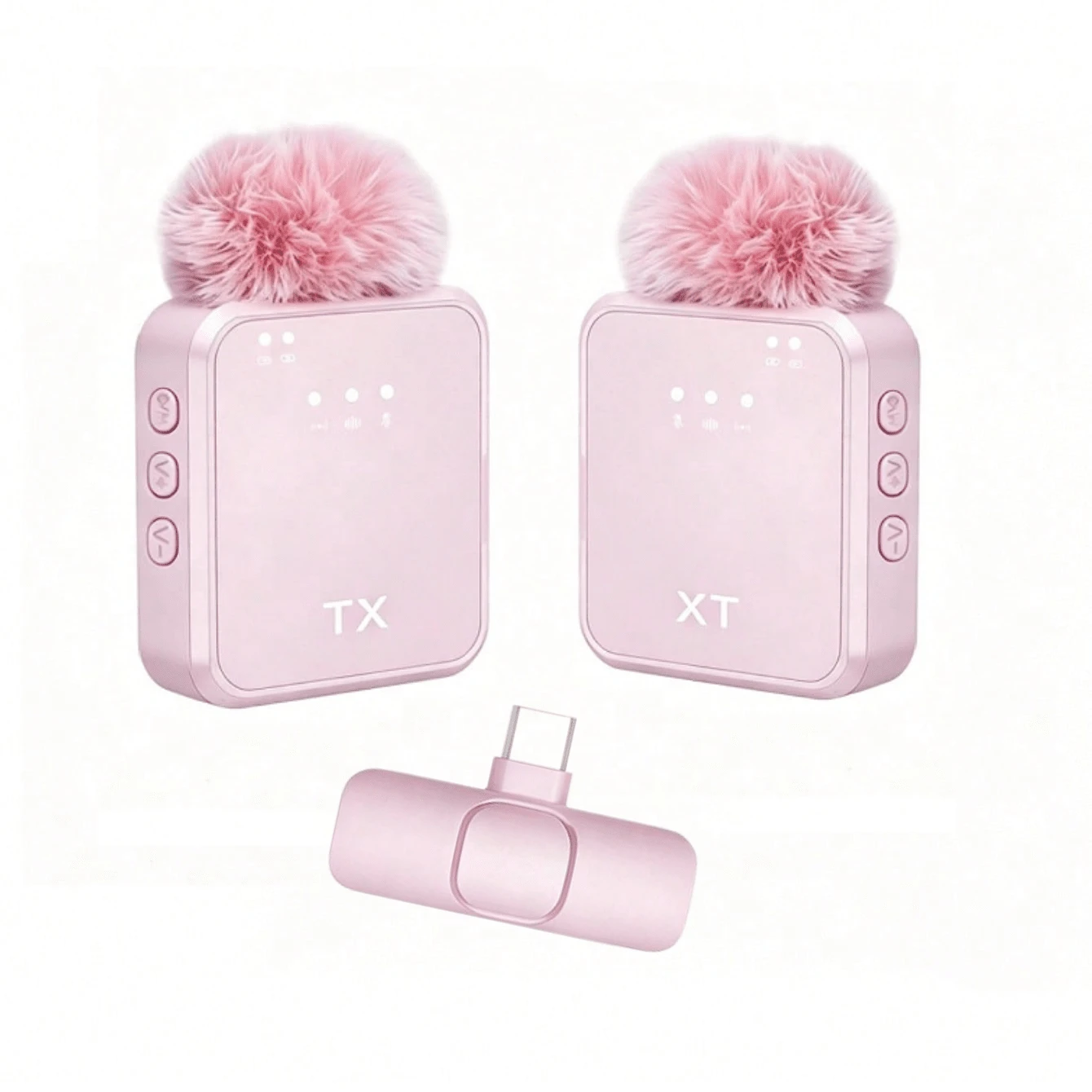 Professional Wireless Lavalier Microphone, Compatible With IPhone/Android, Plug And Play Omnidirectional Clip-On Microphone, Suitable For Live Streaming, Interview, Vlog, Song Recording, Video Podcast, Interview And Video Blog. Battery Capacity 230mAh - View 1