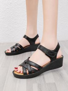 Women Platforms & Wedge Sandals - Black - View 5