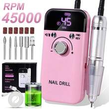 Professional 45,000RPM Electric Nail Drill - Portable, Rechargeable, Low Noise, Suitable For Manicure And Pedicure - USB Powered, Lithium Battery, Gift For Valentine's Day - Multicolor - View 16