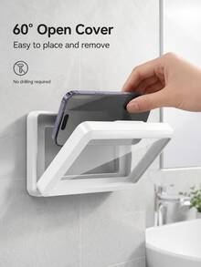 1 buah Casing Ponsel Kamar Mandi Tahan Air dengan Fungsi Layar Sentuh dan Dudukan Ponsel yang Dapat Diatur, Nyaman untuk Menonton Video dan Acara di Kamar Mandi atau Wastafel Dapur, Tidak Perlu Pengeboran. - MultiWarna - View 3