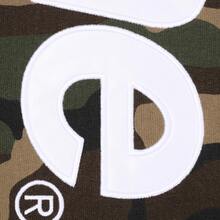 Supreme Satin Applique Hoodie FW24 | Premium Heavyweight Crossgrain Fleece Hoodie, Streetwear Layering Set For Men & Women - Camouflage Green Hoodie - 查看 3
