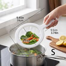 1/3pcs Plastic Food Strainer With Dual Handles - Fine Mesh Nylon Filter, Suitable For Soy Milk, Coffee, Juice, Kitchen Essentials, Kitchen Strainer Set With Fine Mesh, Essential Kitchen Tool For Baking And Cooking Prep, Christmas Kitchen Gift Idea - Multicolor - View 17