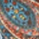 Warm Orange Vintage Paisley