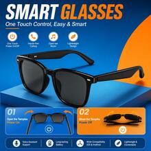 SENBONO Smart AI Glasses: Real-Time Translation, Hands-Free Calling & Voice Assistant. Stylish Bluetooth Audio Eyewear With Hall Effect Sensor & Easy Volume Control - View 7
