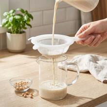 1/3pcs Plastic Food Strainer With Dual Handles - Fine Mesh Nylon Filter, Suitable For Soy Milk, Coffee, Juice, Kitchen Essentials, Kitchen Strainer Set With Fine Mesh, Essential Kitchen Tool For Baking And Cooking Prep, Christmas Kitchen Gift Idea - Multicolor - View 12