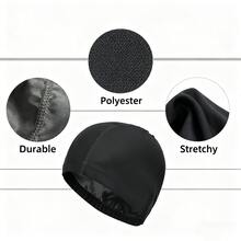 1pc Swimming Cap, Back To School Gift, Polyester Material, Adult Swimming Training Gear, Non-Waterproof, Elastic Band For Short And Long Hair, Multiple Colors Available - Multicolor - View 10