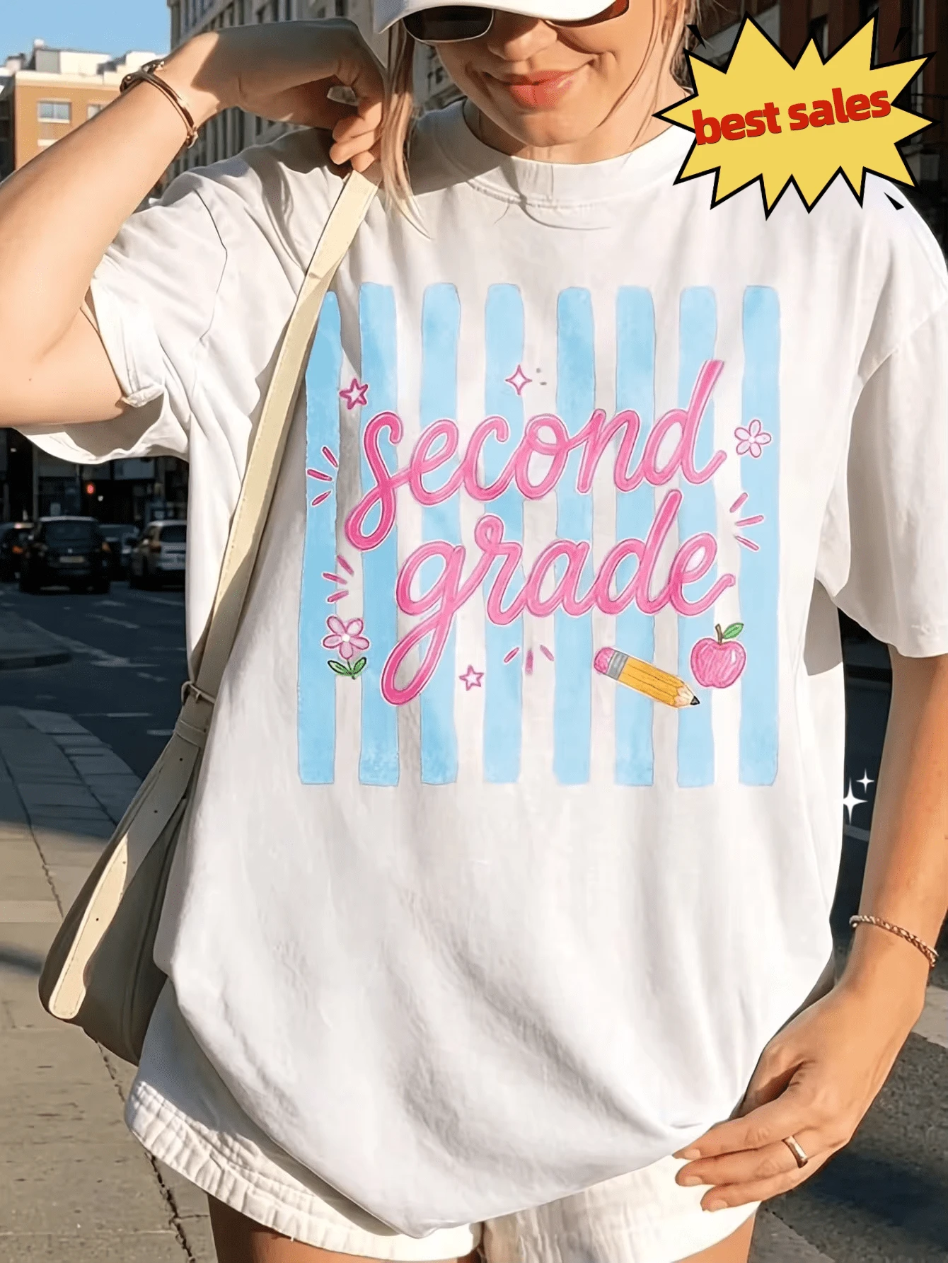 Women T-Shirts - 白色 - 查看 1