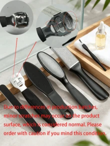 Set Alat Pedikur Penghilang Kapalan Kaki 8 Buah, Perlengkapan Perawatan Kaki dengan Kikir Kaki, Penghilang Kapalan, Parutan Kaki, Alat Pedikur, Set Penghilang Kapalan Rumahan Unisex, Kikir Kaki Stainless Steel, Alat Pembersih Perawatan Kaki, Perlengkapan Penting untuk Teknisi Kuku - MultiWarna - View 9