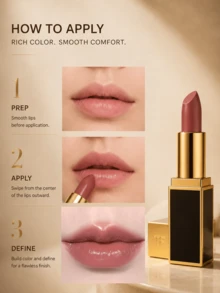 Tom Ford Black Tube Lipstick, #N3 WEST COAST, 1g, Hydrating Texture, Non-Drying, Brightening And Enhancing Complexion, Suitable For All Skin Tones, Daily Commute, Dating - #N3 WEST COAST-1g - View 11