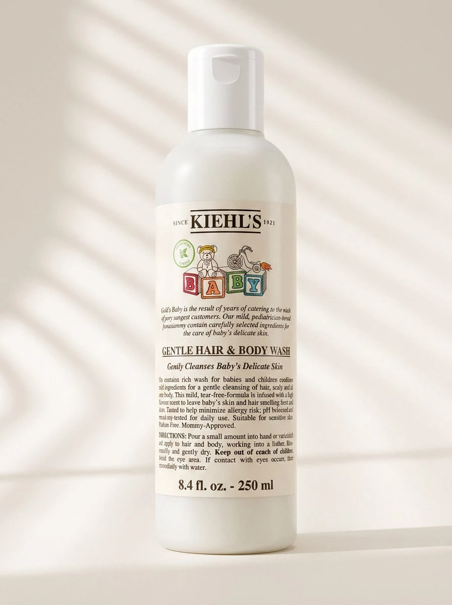Kiehl's 嬰兒洗髮沐浴露 8.4oz/250ml – 不辣眼配方,PH值平衡適合嬌嫩肌膚,兒科醫生測試,輕盈悅人香氣,溫和清潔適用於嬰兒與幼兒,每日沐浴使用,滋潤保濕護膚 - 彩色 - 查看 1