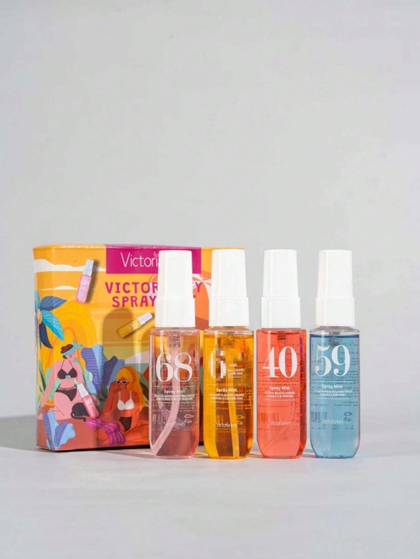 1/4 Bottle 40ml Brazilian Fragrance Spray, Fabric Deodorizer, Fresh Spray, 4 Scents Available - Indoor/Outdoor Air Freshener, Multi-Layer Happiness Enhancing Fragrance Spray