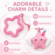 Cross-Border Hot-Selling Compatible With AirPods Protective Case, Minimalist Style Handmade Woven Rope, Color-Block Cute Star Pendant, Handmade DIY Accessory, Bluetooth Earphone Shell - Light Blue - View 6