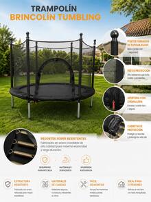 Leisure Trampoline - Multicolor - View 3