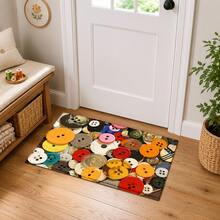 2D Printed Pattern, Bedroom Door Mat, Daily Decorative Floor Mat For Home Entrance, Porch, Indoor - Soft, Durable, Machine Washable Floor Covering, Suitable For Living Room, Bathroom, Bedroom, Game Room, Laundry Room, Dorm Decor - Multicolor - View 5