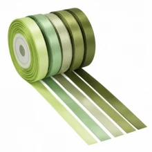 5pcs/Set Mixed Color Premium Double-Sided Satin Ribbon, Suitable For Wedding Gift Wrapping, Bridal Shower Decoration, Bouquet DIY Crafts - Multicolor - View 6