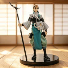 Wuthering Waves Zanka Figure, Chinese Style Long Halberd Youth Game Character Desktop Ornament, Grey Ancient Style Outfit Static PVC Model - Multicolor - View 8